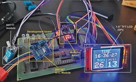 Real-Time TEMPERATURE And HUMIDITY MONITORING SYSTEM Using TFT Display